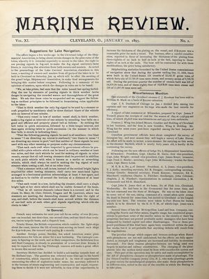 Marine Review (Cleveland, OH), 10 Jan 1895