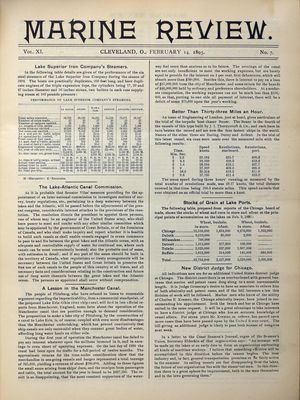 Marine Review (Cleveland, OH), 14 Feb 1895