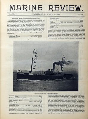 Marine Review (Cleveland, OH), 21 Mar 1895