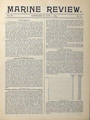 Marine Review (Cleveland, OH), 27 Jun 1895