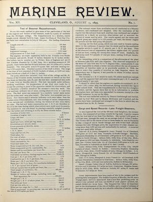 Marine Review (Cleveland, OH), 15 Aug 1895