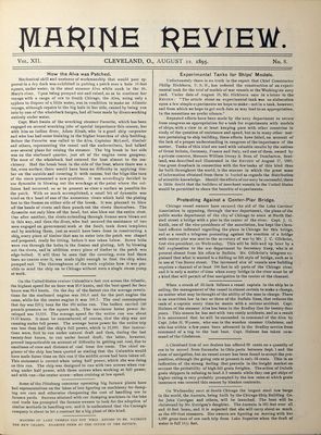 Marine Review (Cleveland, OH), 22 Aug 1895