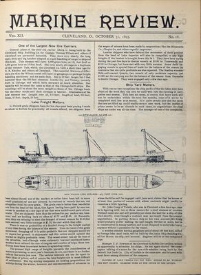 Marine Review (Cleveland, OH), 31 Oct 1895