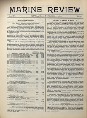 Marine Review (Cleveland, OH), 21 Nov 1895