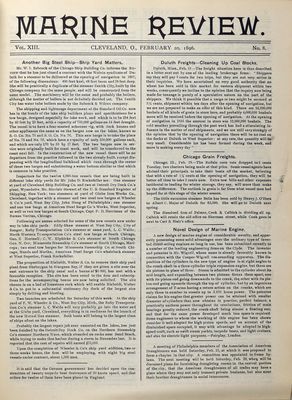 Marine Review (Cleveland, OH), 20 Feb 1896