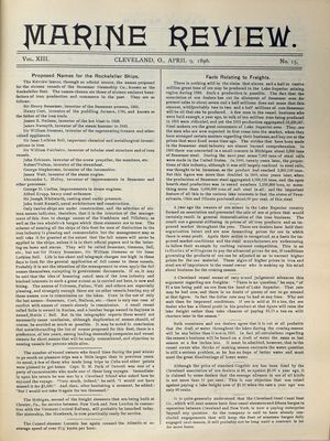 Marine Review (Cleveland, OH), 9 Apr 1896