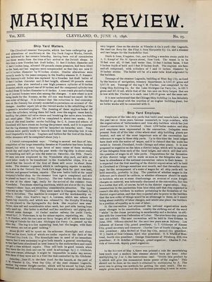 Marine Review (Cleveland, OH), 18 Jun 1896