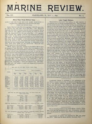 Marine Review (Cleveland, OH), 6 May 1897