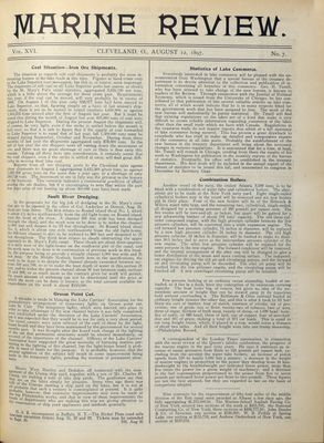 Marine Review (Cleveland, OH), 12 Aug 1897