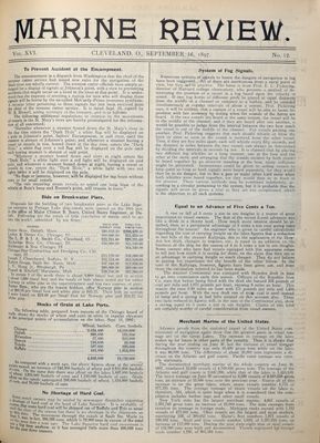 Marine Review (Cleveland, OH), 16 Sep 1897