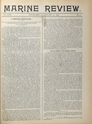 Marine Review (Cleveland, OH), 27 Jan 1898