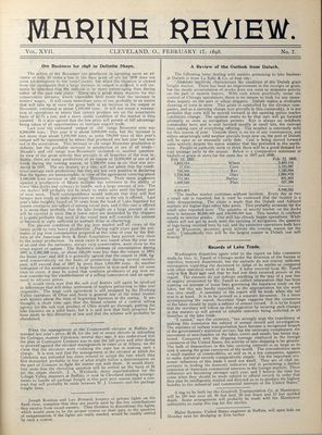 Marine Review (Cleveland, OH), 17 Feb 1898