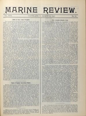 Marine Review (Cleveland, OH), 10 Mar 1898