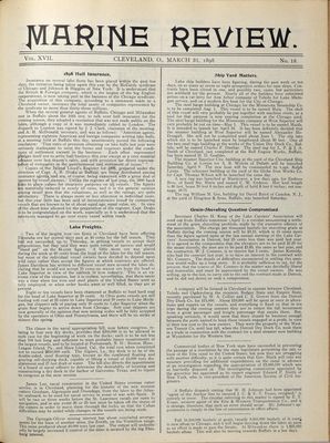 Marine Review (Cleveland, OH), 31 Mar 1898