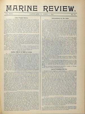 Marine Review (Cleveland, OH), 7 Apr 1898