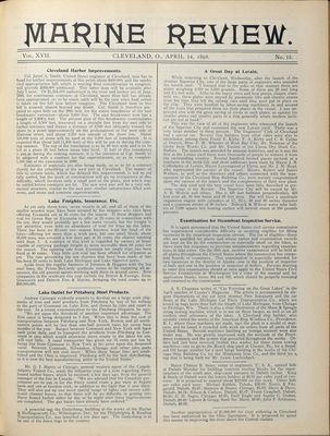 Marine Review (Cleveland, OH), 14 Apr 1898