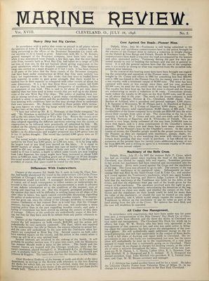 Marine Review (Cleveland, OH), 28 Jul 1898