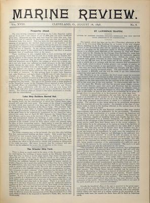 Marine Review (Cleveland, OH), 18 Aug 1898