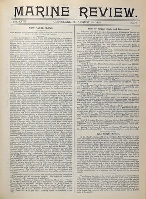 Marine Review (Cleveland, OH), 25 Aug 1898