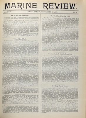 Marine Review (Cleveland, OH), 1 Sep 1898