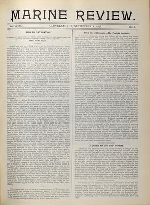 Marine Review (Cleveland, OH), 8 Sep 1898