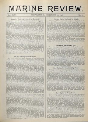 Marine Review (Cleveland, OH), 15 Sep 1898