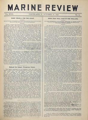 Marine Review (Cleveland, OH), 13 Oct 1898