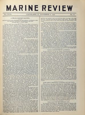 Marine Review (Cleveland, OH), 3 Nov 1898