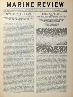 Marine Review (Cleveland, OH), 26 Jan 1899