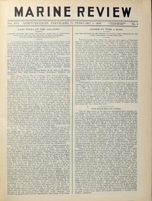 Marine Review (Cleveland, OH), 2 Feb 1899