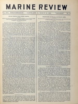 Marine Review (Cleveland, OH), 23 Mar 1899