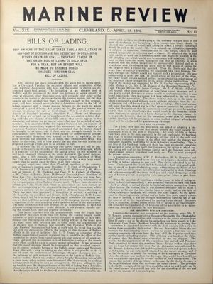 Marine Review (Cleveland, OH), 13 Apr 1899