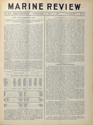 Marine Review (Cleveland, OH), 11 May 1899