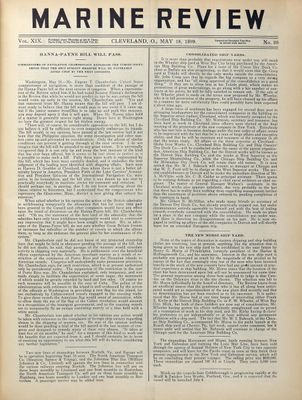 Marine Review (Cleveland, OH), 18 May 1899