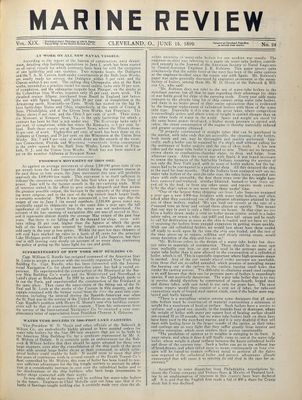 Marine Review (Cleveland, OH), 15 Jun 1899