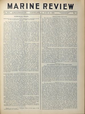 Marine Review (Cleveland, OH), 22 Jun 1899