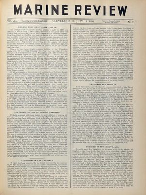 Marine Review (Cleveland, OH), 13 Jul 1899