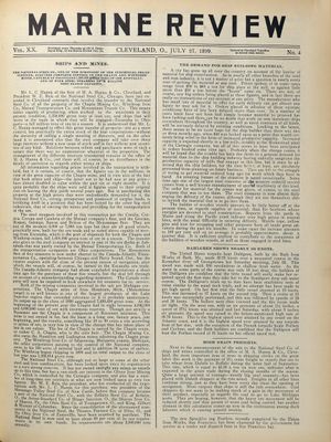 Marine Review (Cleveland, OH), 27 Jul 1899