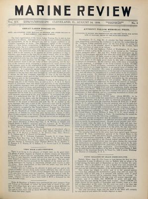 Marine Review (Cleveland, OH), 24 Aug 1899