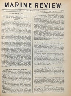 Marine Review (Cleveland, OH), 21 Sep 1899