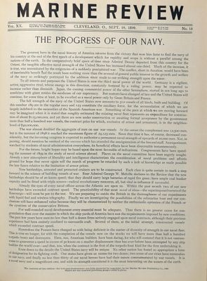 Marine Review (Cleveland, OH), 28 Sep 1899