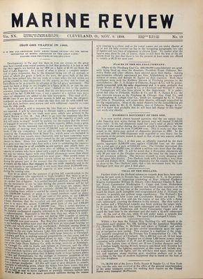 Marine Review (Cleveland, OH), 9 Nov 1899