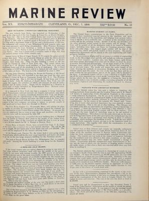 Marine Review (Cleveland, OH), 7 Dec 1899