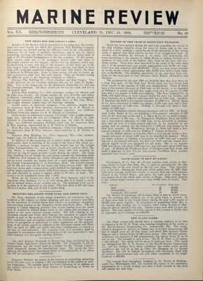 Marine Review (Cleveland, OH), 21 Dec 1899