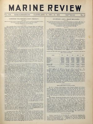 Marine Review (Cleveland, OH), 28 Dec 1899