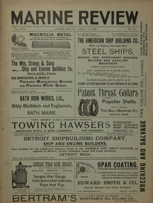 Marine Review (Cleveland, OH), 19 Apr 1900