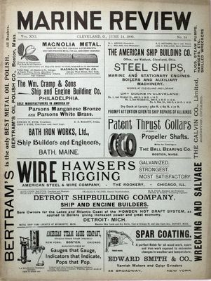 Marine Review (Cleveland, OH), 14 Jun 1900