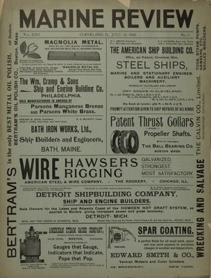 Marine Review (Cleveland, OH), 19 Jul 1900