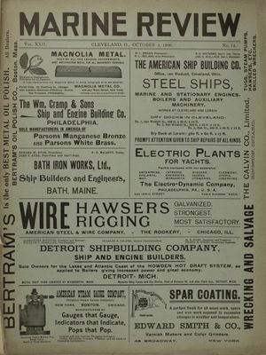 Marine Review (Cleveland, OH), 4 Oct 1900