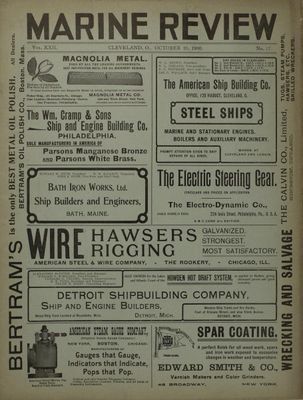 Marine Review (Cleveland, OH), 25 Oct 1900